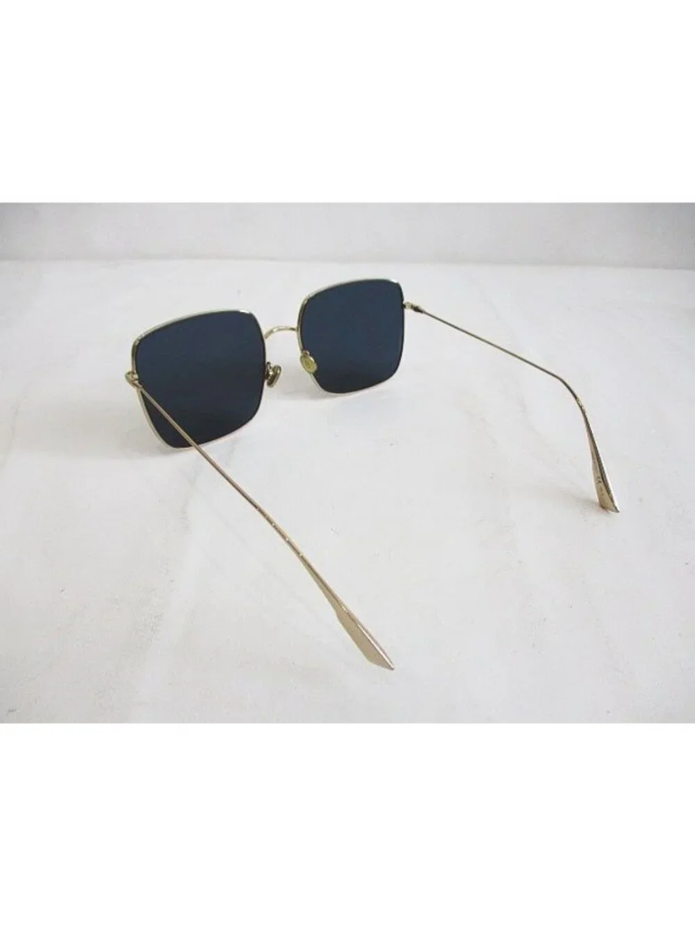 Dior Sunglasses Stellaire Metal Gold Navy Square Frame Eyewear